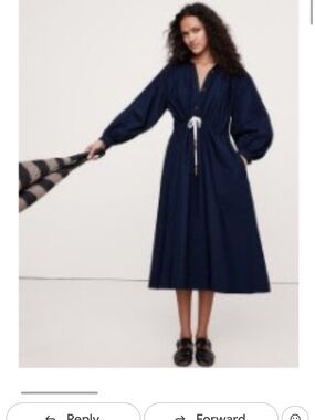 Banana Republic Cotton Poplin Midi Shirtdress